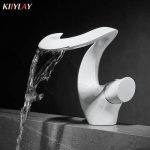 Elegant BWE Waterfall Bathroom Faucet for Modern Style