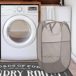 Modern Gray Laundry Basket with Lid: A Stylish Storage Solution