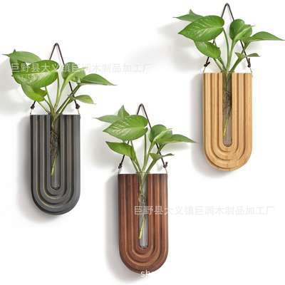 Elegant Black Wall Plant Holder: A Stylish Home Decor Accent